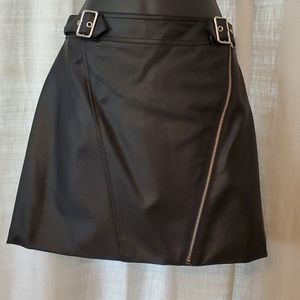 Faux Leather Mini Skirt